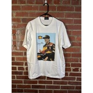 Vintage 90s Davey Allison Shirt Single Stitch Double Sided Nascar Adult XL
